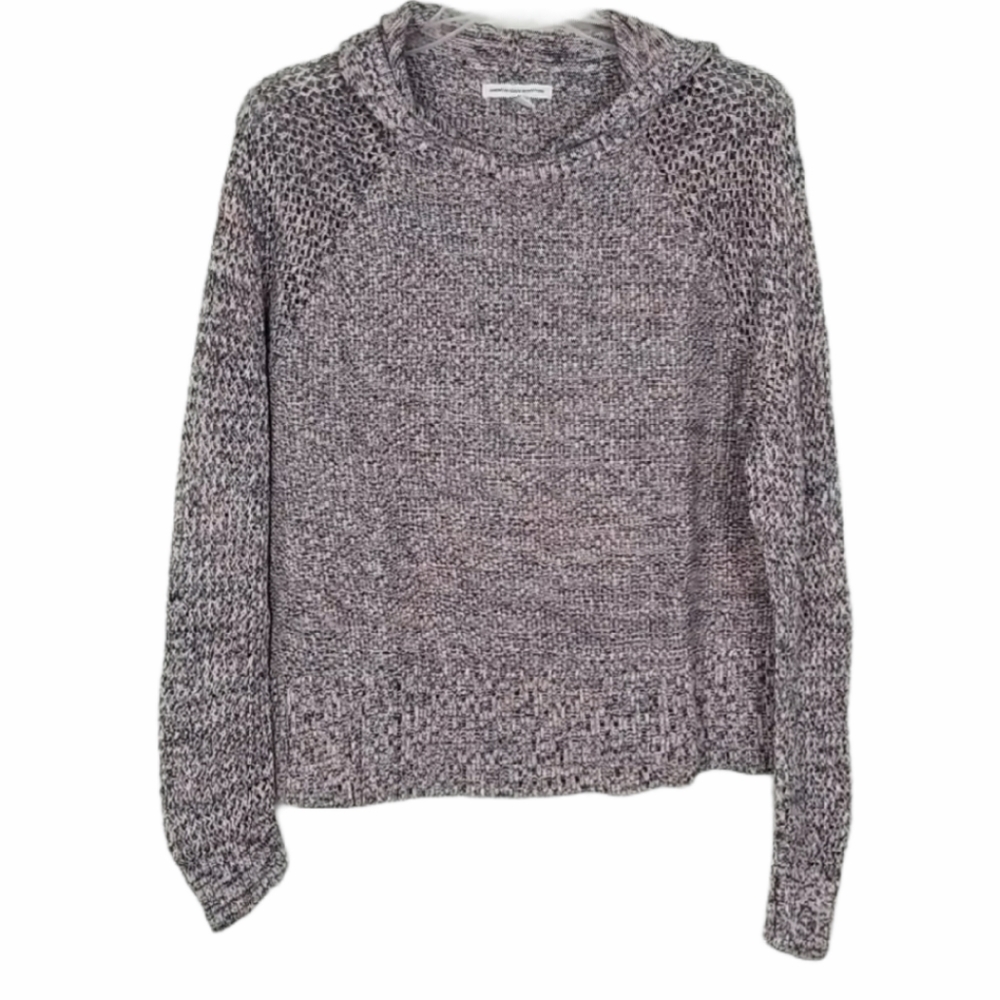 American Eagle Crochet Sweater Hoodie Small